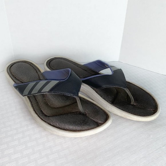 adidas Shoes - Adidas Thong Sandals Women’s 10 UK 9 Flip Flops Gray Cushioned Insole Comfort